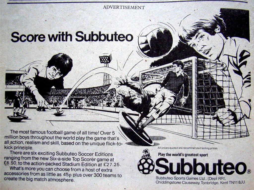 Storia del Subbuteo